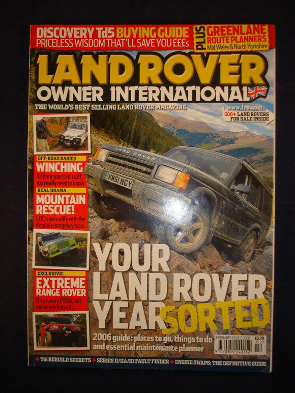 Land Rover Owner LRO # February 2006 - Extreme Range Rover - Mountain rescue