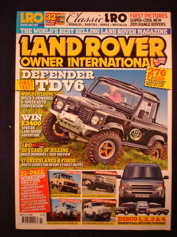 Land Rover Owner LRO # July 2010 - Discovery buying guides - Devon Lanes