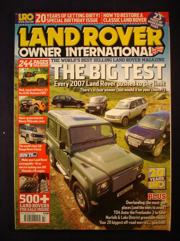 Land Rover Owner LRO # July 2007  - 90 V8 - Norfolk and Lakes lanes - Big test