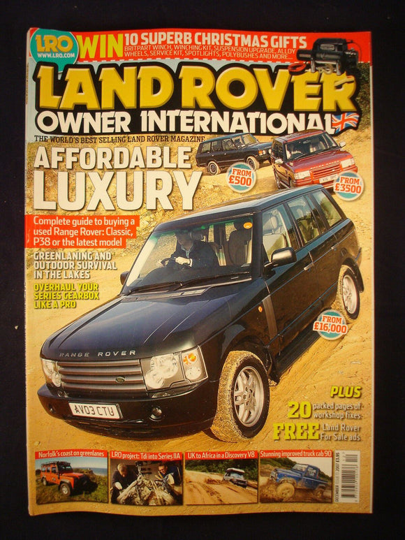 Land Rover Owner LRO # December 2007 - Range Rover guide - Overhaul series gears