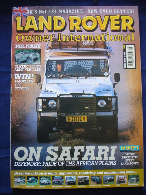 Land Rover Owner LRO #  August 1999 - Military - Defender safari