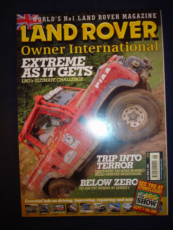 Land Rover Owner LRO # July 2001 - Extreme as it gets - Trip into terror