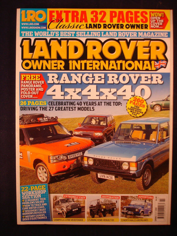 Land Rover Owner LRO # Spring 2010 - 40 years  Range Rover - N Wales Lanes - 101
