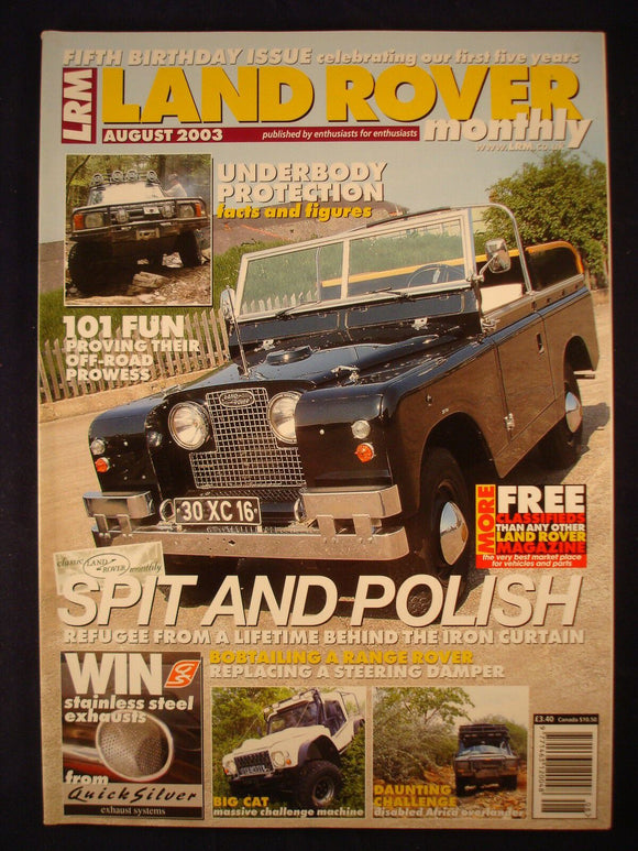 Land Rover Monthly LRM # August 2003 - 101 - Bobtailing a Range Rover