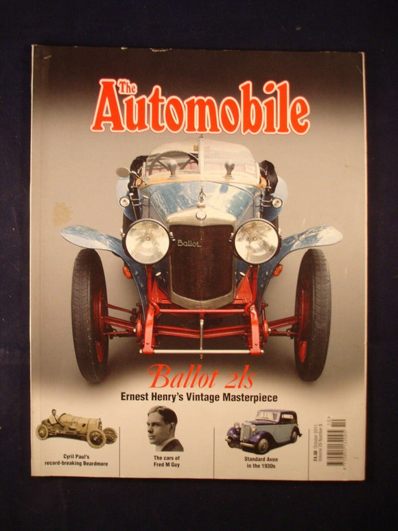 The Automobile - October 2011-  Ballot 2LS -Standard Avon - Beardmore - Fred Guy