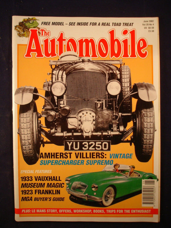 The Automobile - June 2002 - Amherst Villiers - MGA - Franklin - 1933 Vauxhall