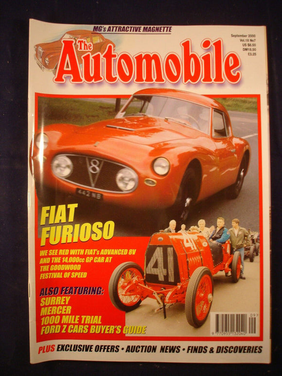 The Automobile - September 2000 - Fiat - Ford Z cars Guide - MG Magnette