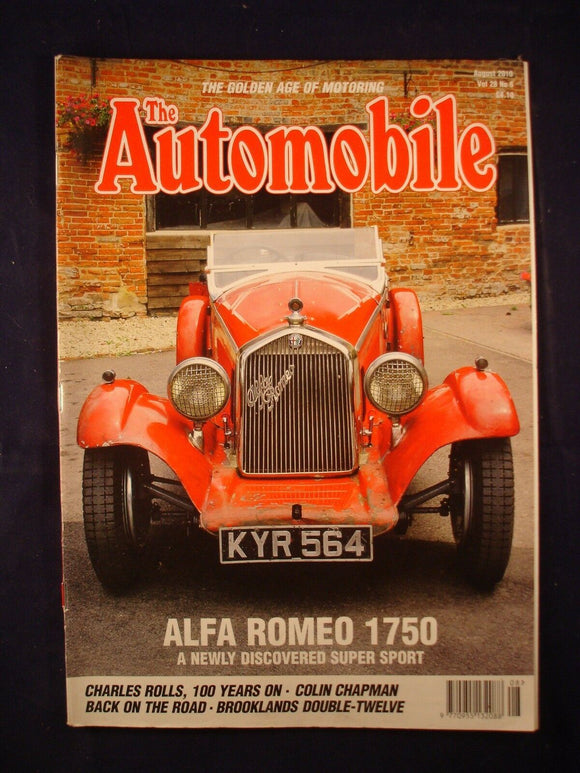 The Automobile - August 2010 - Alfa Romeo 1750 - Chapman - Brookland double 12