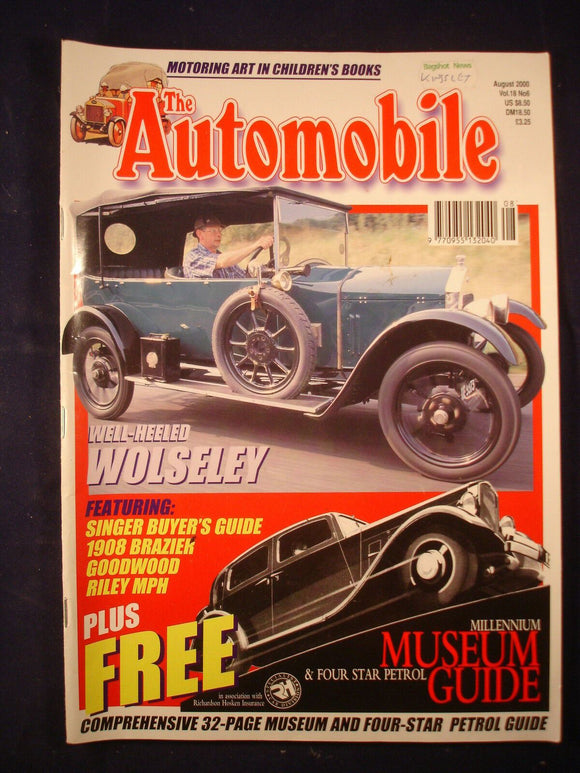 The Automobile - August 2000 - Wolseley - Singer - Riley - Brazier