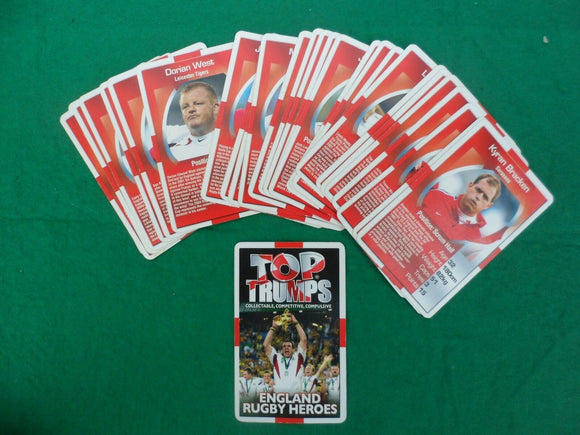 Top Trumps spare cards - England Rugby Heroes - Individual cards