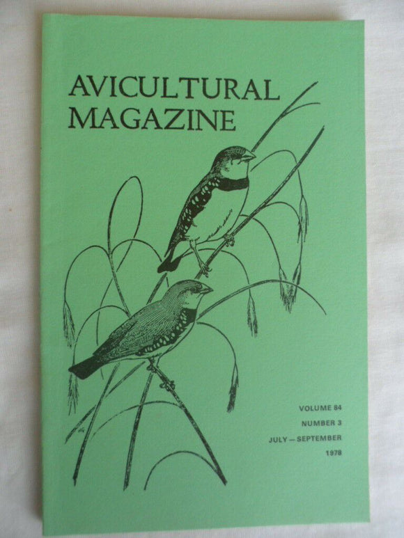 Avicultural Magazine - July / September 1978