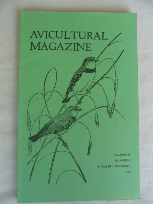Avicultural Magazine - October / December 1977