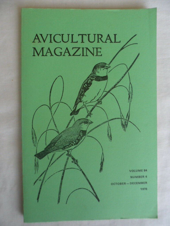 Avicultural Magazine - October / December 1978