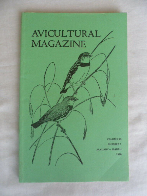 Avicultural Magazine - January / March 1978