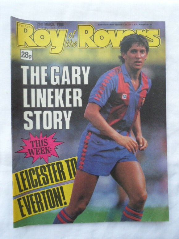 Roy of the Rovers football comic - 26 March 1988 - Birthday gift?