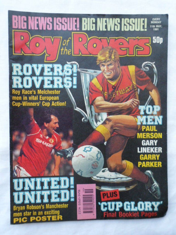 Roy of the Rovers football comic - 11 May 1991 - Birthday gift?