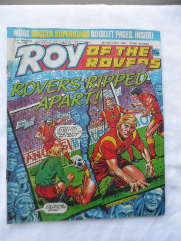 Roy of the Rovers football comic - 4 October 1986 -  Birthday gift?