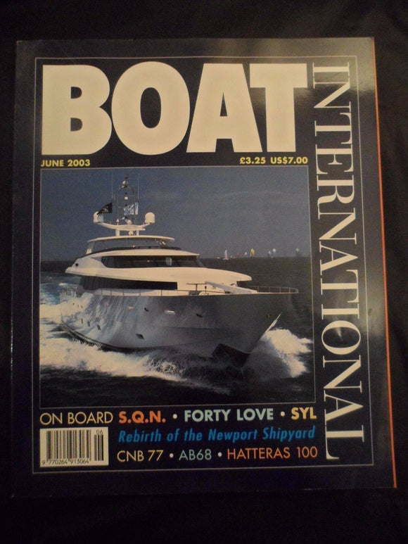 Boat International - June 2003 - Contents pages shown photos