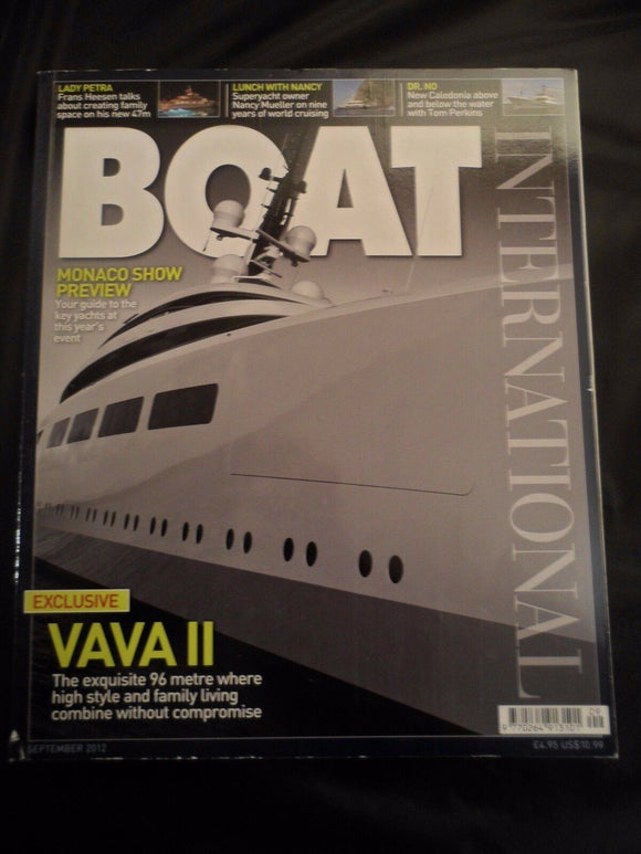 Boat International - September 2012  - Contents pages shown photos