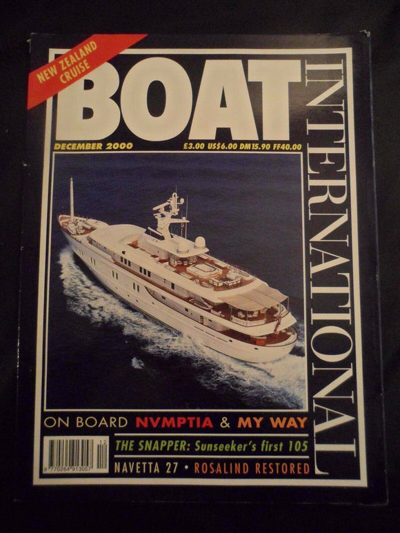 Boat International - December 2000 - Contents pages shown photos