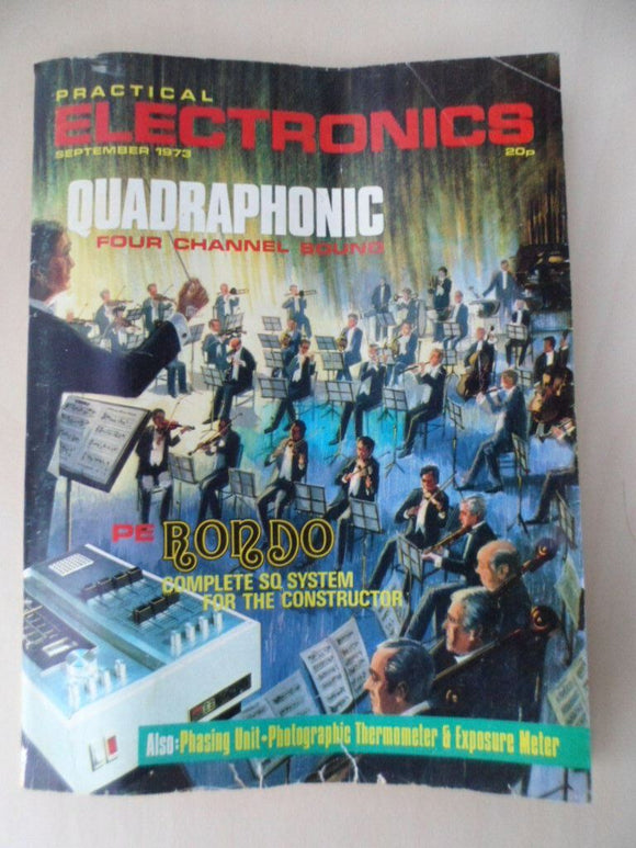 Vintage Practical Electronics Magazine - Sep 1973  - contents shown in photos
