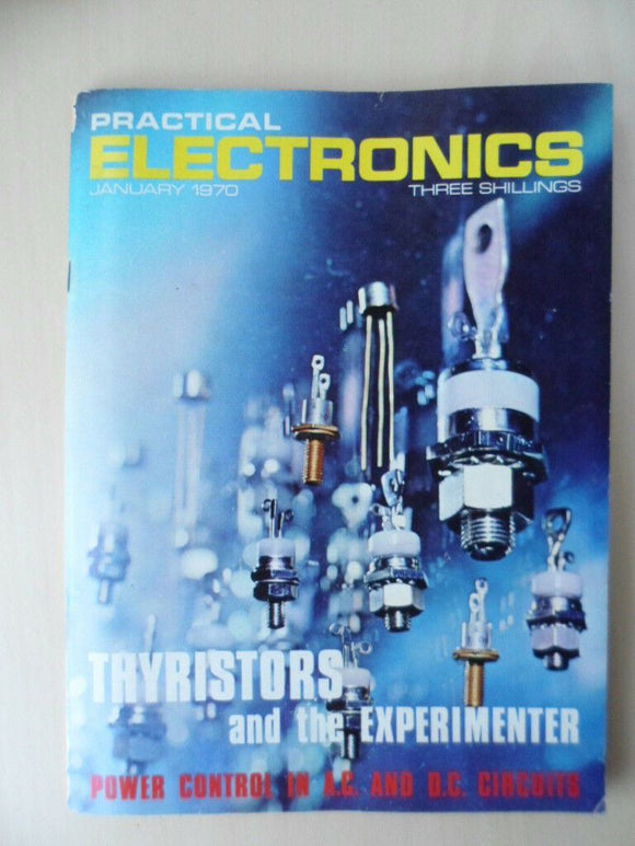 Vintage Practical Electronics Magazine - January 1970 - contents shown in photos
