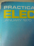Vintage Practical Electronics Magazine - January 1970 - contents shown in photos