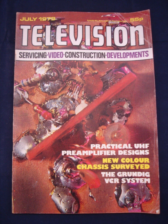 Vintage Television Magazine - July 1979 -  Birthday gift for electronics