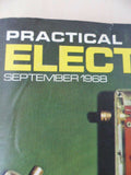 Vintage Practical Electronics Magazine - Sept 1968  - contents shown in photos