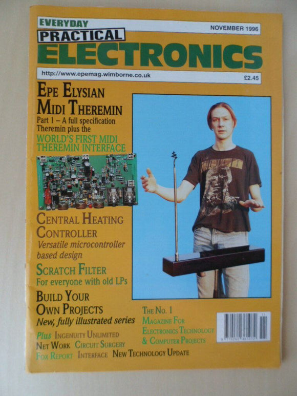 Vintage Practical Electronics Magazine - Nov 1996  - contents shown in photos