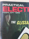 Vintage  Practical Electronics Magazine - Feb 1968  - contents shown in photos