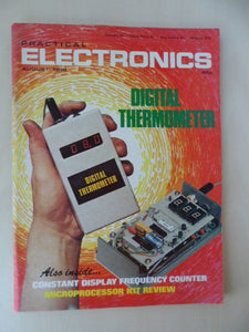 Vintage Practical Electronics Magazine - August 1978  - contents shown in photos