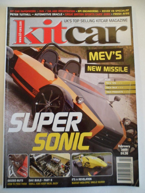 Kitcar Magazine - February 2009 - Mev's new missile