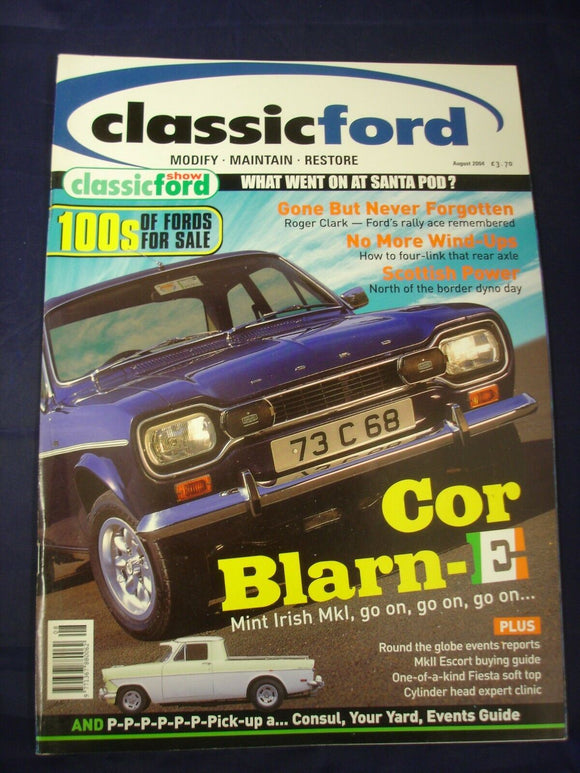 Classic Ford Mag - August 2004 - Mk2 Escort buying guide