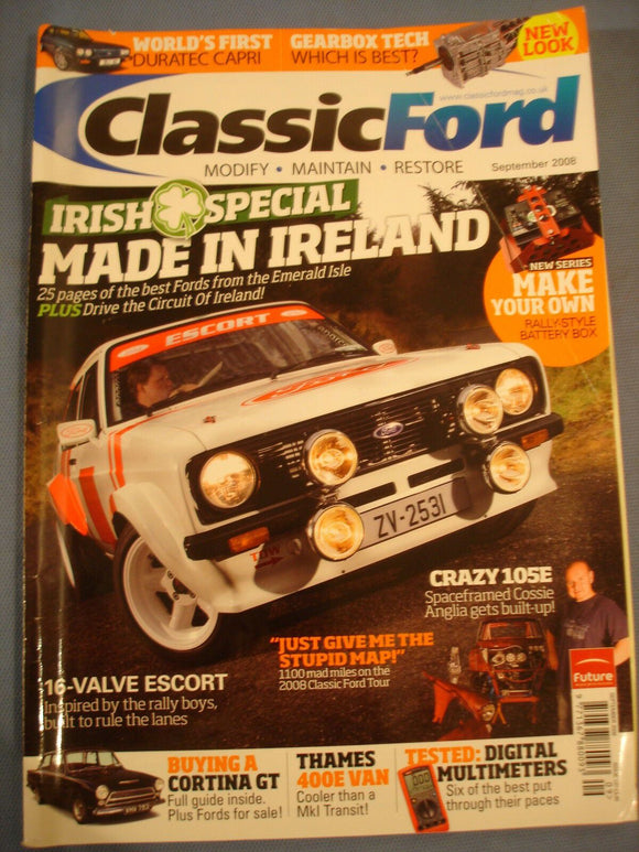 Classic Ford Mag 2008 - Sep - Cortina GT - 400E - 105E - capri