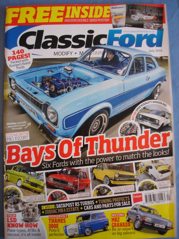 Classic Ford Mag 2014 - July  - Mk2 Granada guide - 300E - tuning prefects