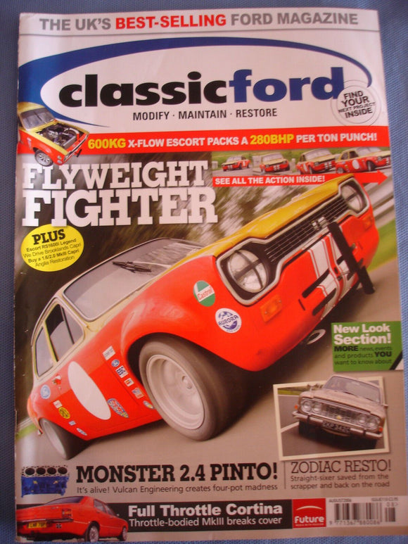 Classic Ford mag 2006 - Aug - Brooklands capri - mk1 escort - zodiac - 2.4 pinto
