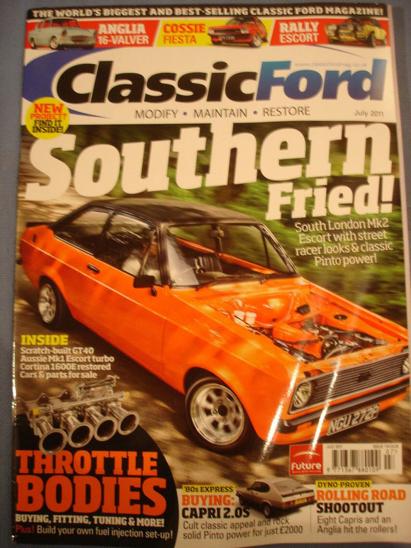 Classic Ford Mag 2011 - July - Capri 2.0 Guide - Throttle bodies - Mk2 Escort