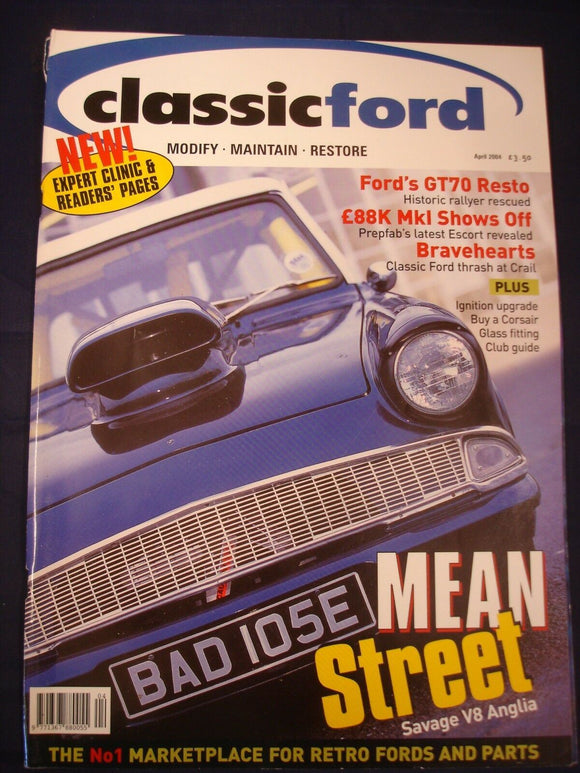 Classic Ford Mag - April 2004 - GT70 - Buy a Corsair