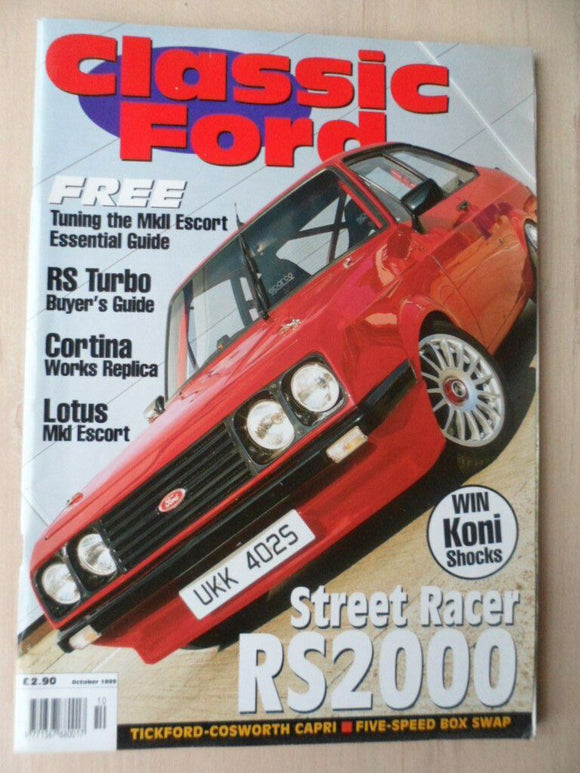 Classic Ford magazine - Oct 1999 - RS2000 - RS Turbo guide - Mk2 Escort
