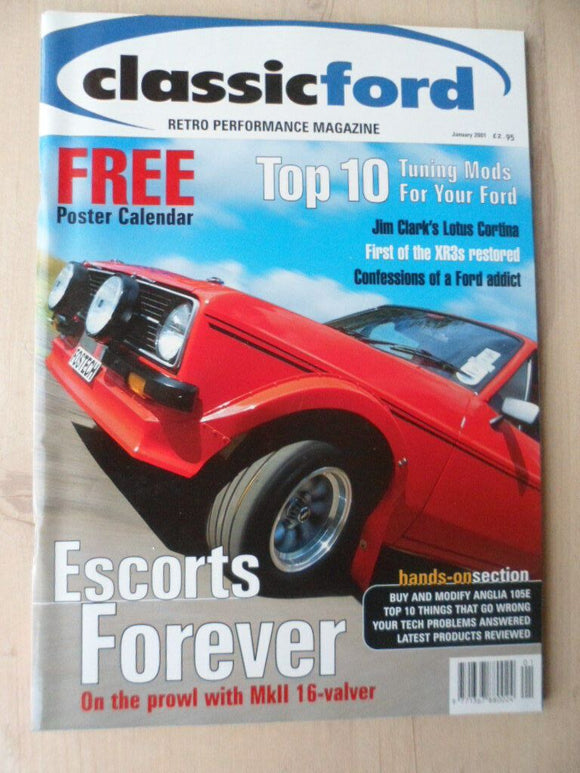 Classic Ford magazine - Jan 2001 - Escort - XR3 - Lotus Cortina