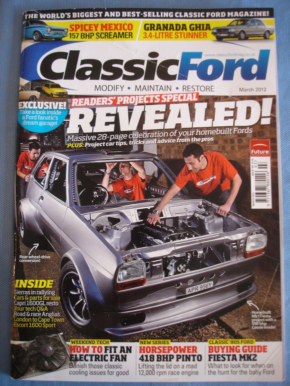 Classic Ford Mag 2012 - Mar - mexico - Granada Ghia - Fiesta mk2 guide -