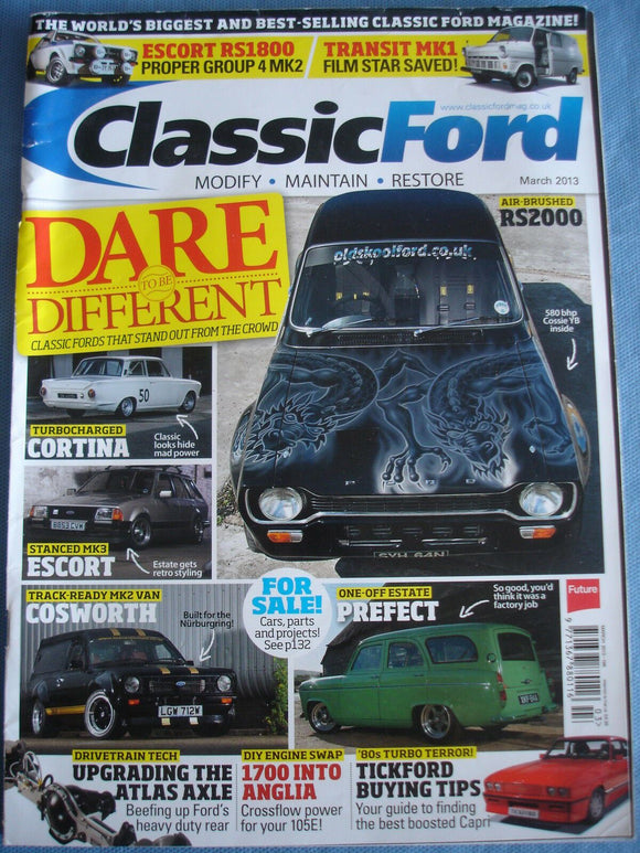 Classic Ford Mag 2013 - Mar - Tickford Capri - RS1800 - Rs2000 - Transit
