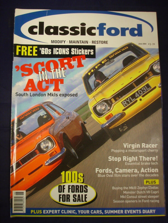 Classic Ford Mag - June 2004 - South London Mk1 Escorts
