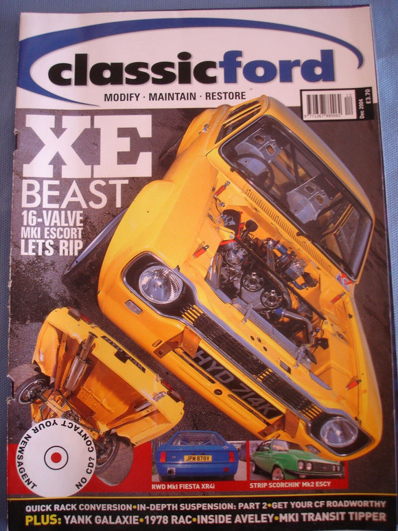 Classic Ford Mag Dec 2004 - Mk1 Escort - Fiesta - Galaxie - Transit