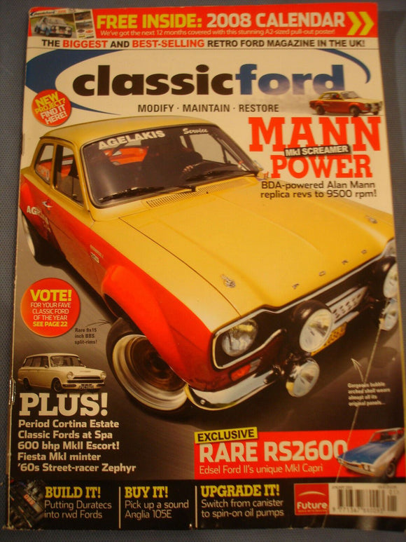 Classic Ford Mag 2008 - capri RS2600 - Mann mk1 - 105E guide