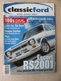 Classic Ford magazine - Sept 2001 - Cortina - Capri 3.0s