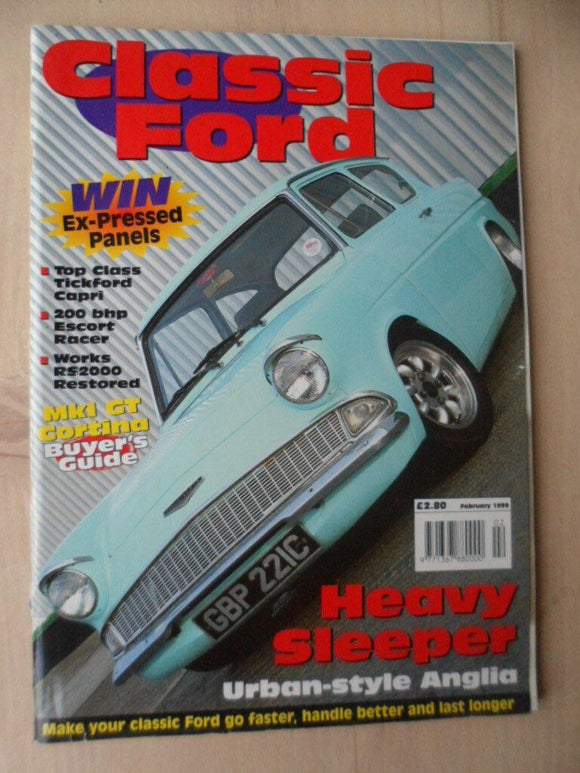 Classic Ford magazine - Feb 1999 - MK1 GT Cortina guide - Tickford Capri