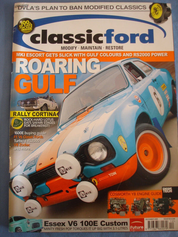 Classic Ford Mag Dec 2005 - Cosworth YB guide - 1600E guide - Lotus Cortina