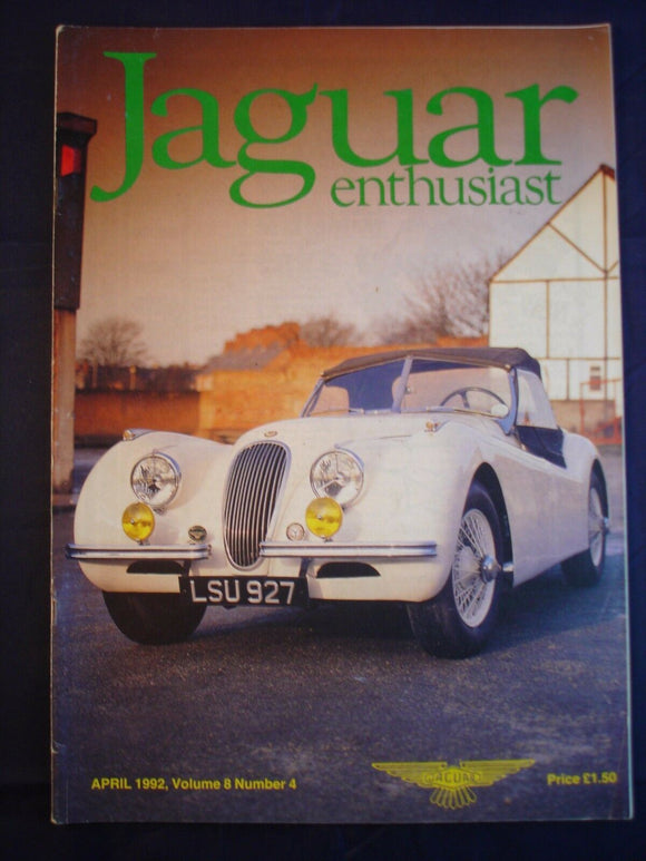 JAGUAR ENTHUSIAST Magazine - April 1992